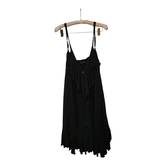New York & Co Perfect Little Black Dress With Ruffle XL - Picture 1 of 5